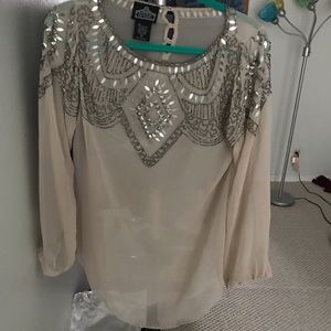 Elegant long sleeve blouse